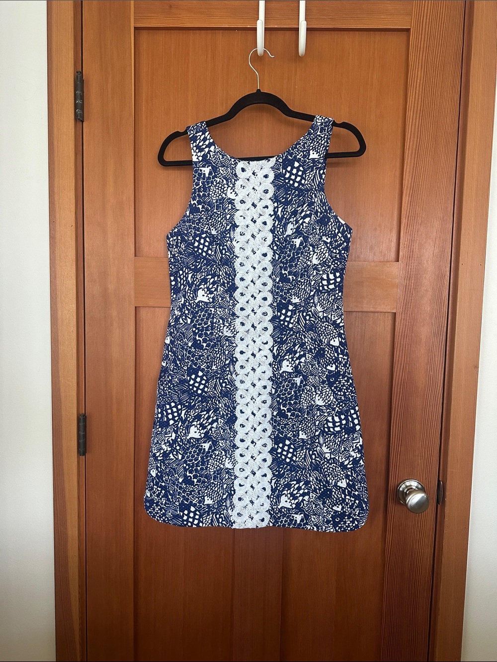 Lily Pulitzer for Target Navy Shift Dress with White Trim